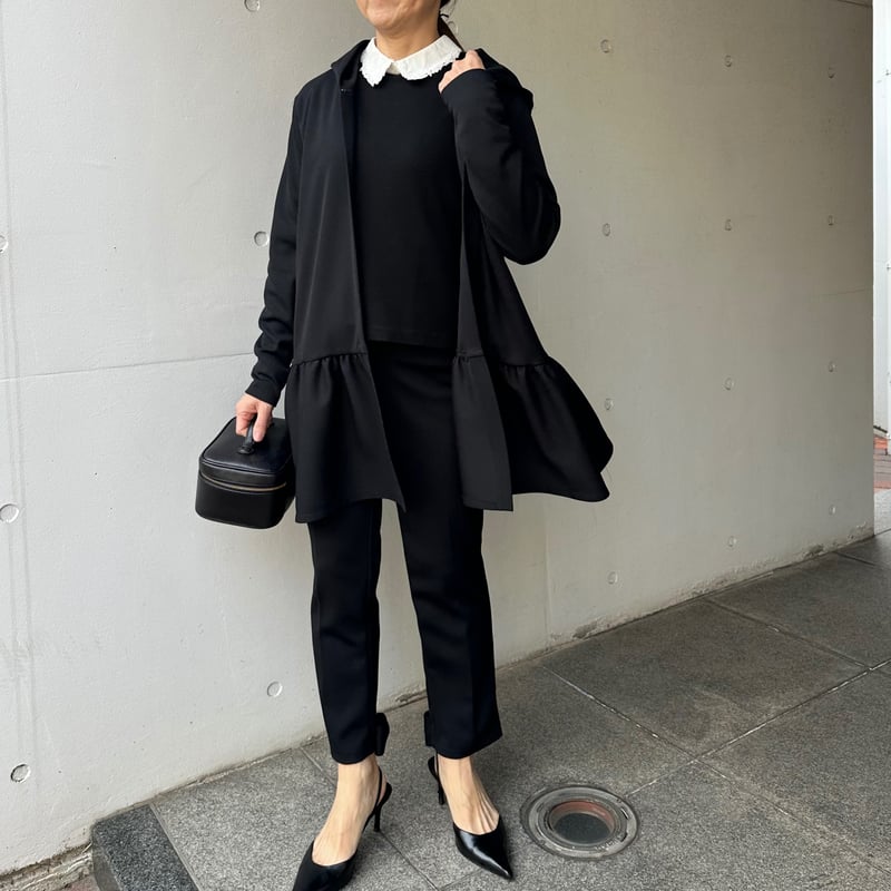 ✨未使用級✨ ブロンテパーカ BLACK XS 1-137 黒ハニカム ボレロパーカー ロング M | capriciousmie