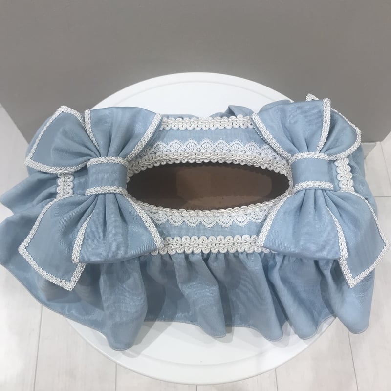 8-255 水色 ドレス ティッシュケース | capriciousmie