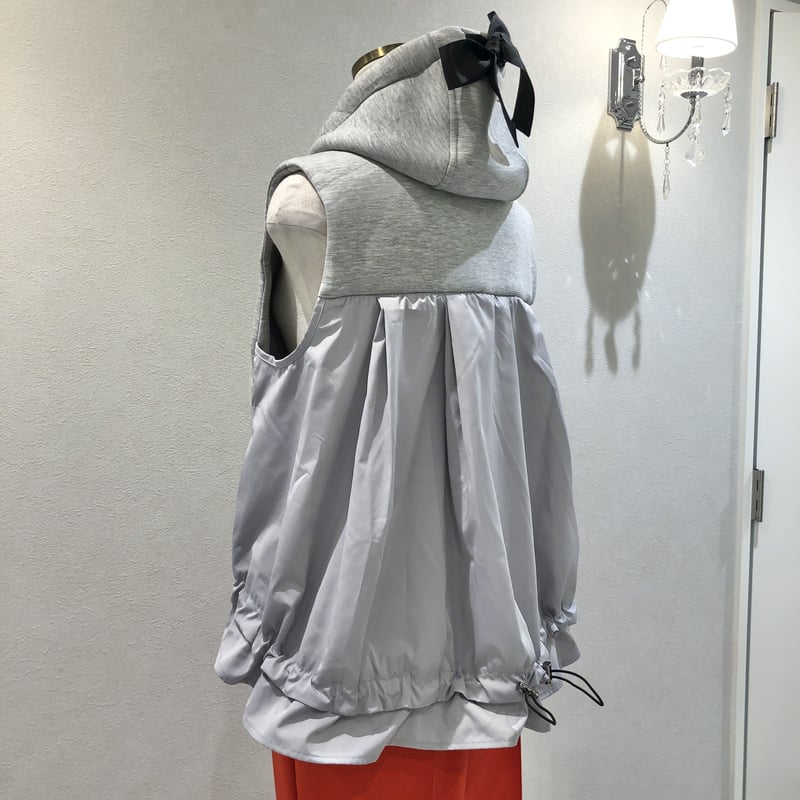 9-042 ライトグレー ボンディングベスト ML(ワンサイズ) セレクト商品