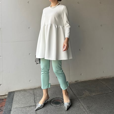 6-026     ミントグリーン　バックリボンレギパン　フリー（Ｌ）