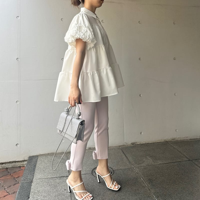5-001 白 ブラウスチュニック ML セレクト商品 | capriciousmie