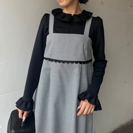 カプリシャスミー　リボン袖　半袖チュニック 楽天市場】【スーパーセール50%OFF!!】 バックギャザーフレア