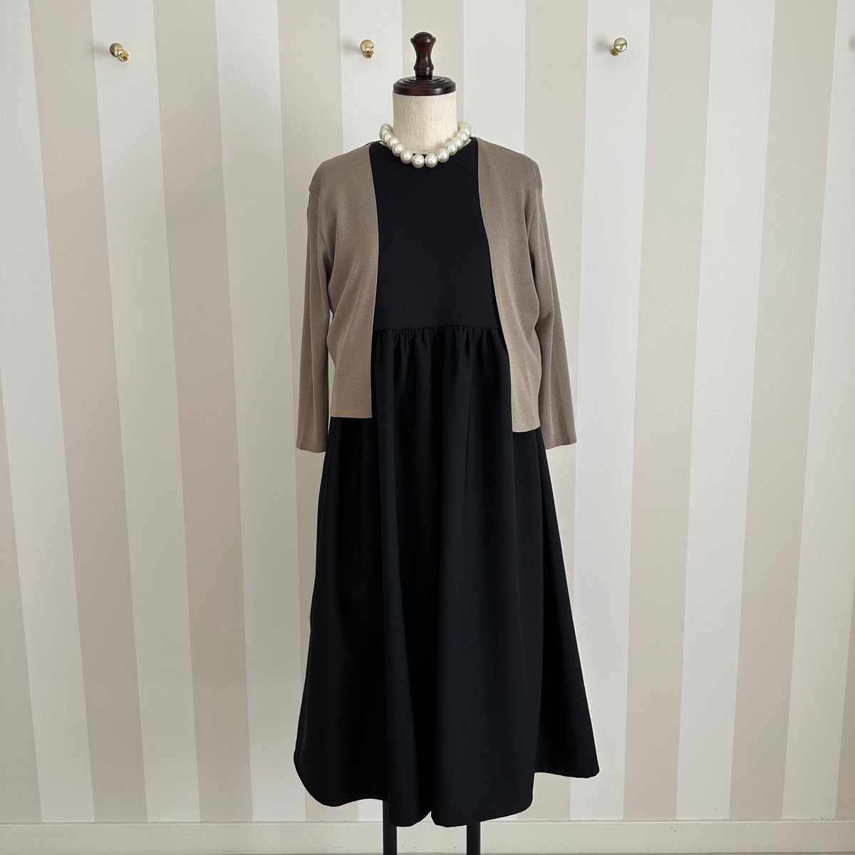 1-034 黒 ドールワンピース M | capriciousmie