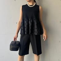8-060     黒　バミューダパンツ　  フリー(Ｍ)