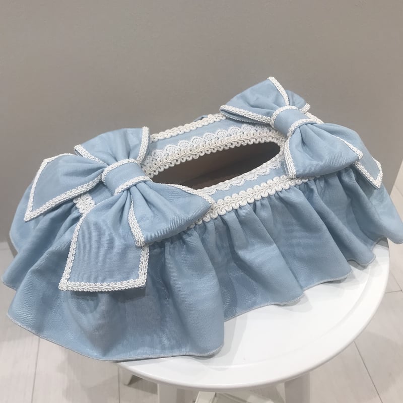 8-255 水色 ドレス ティッシュケース | capriciousmie