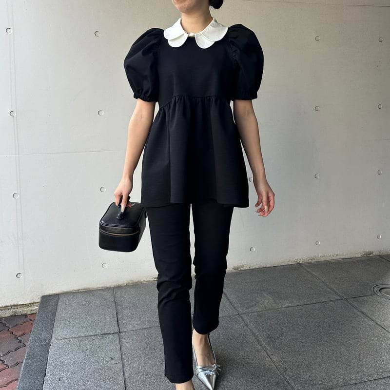 SACRA ペプラムトップス troisieme chaco / TWILL ペプラム トップス ( セットアップ 可 )