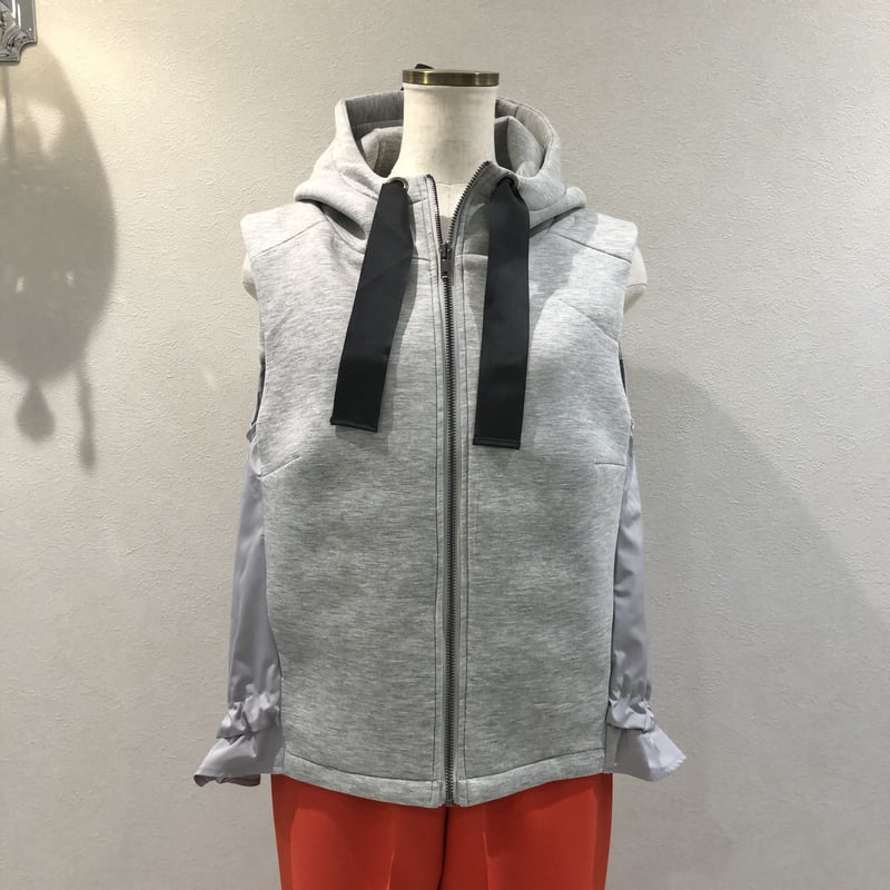 adabor ライトグレー キルティングベスト 7 Days ダイヤモンド