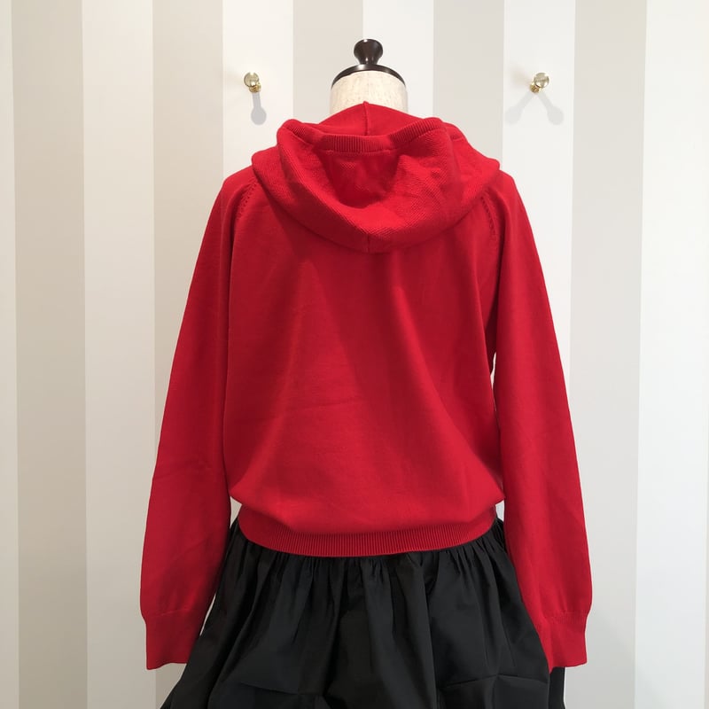 12-187 赤 ニットパーカー ML セレクト商品 | capriciousmie 12-187 赤 ニットパーカー ML セレクト商品 | capriciousmie