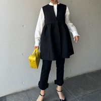 10-070   黒マトラッセ　ジレ　ノッチ　フリー（Ｌ）