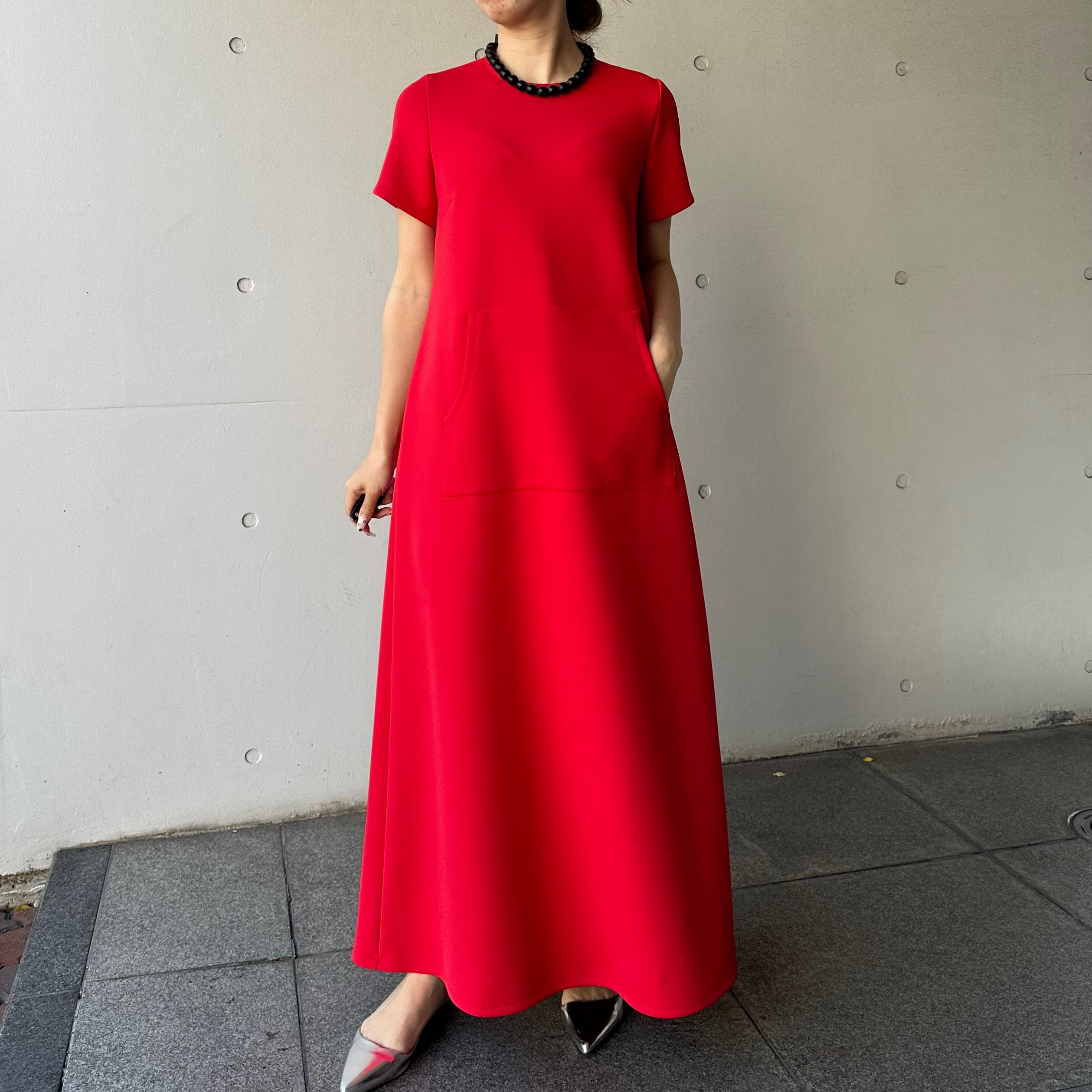 美品familiar ♡半袖ワンピース ♡130サイズ ♡赤 original