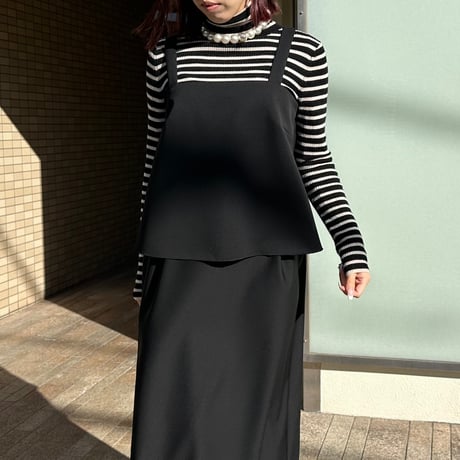 5-054 黒ベストＭ・黒ワイドパンツＭ・ブラウスFセット