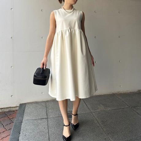 3-118    クリーム　ドールワンピース　ＳＭ