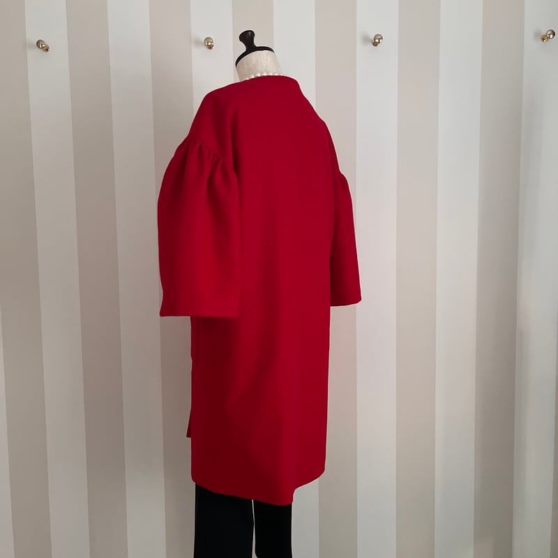 11-069 赤ウール×ドット MOMO フリー | capriciousmie