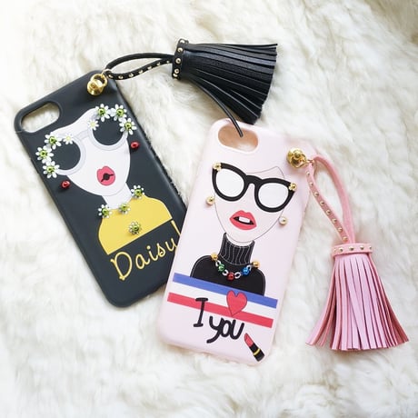 【在庫あり】Daisy Girl タセッル付き　iphone用スマホケース