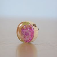 「パープル紫陽花」ブローチ