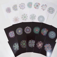 コズミック曼荼羅ポストカード＆パワーストーンタンブル　『Loveセット 』