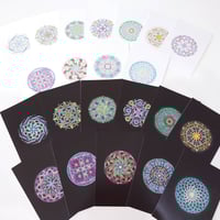 コズミック曼荼羅ポストカード＆パワーストーンタンブル　『Breathe セット 』