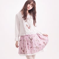 【B品　Second rate】アンティークアリススカート-ストロベリーティ