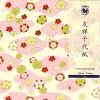 京染友禅千代紙　15㎝　同柄５枚入　花詠