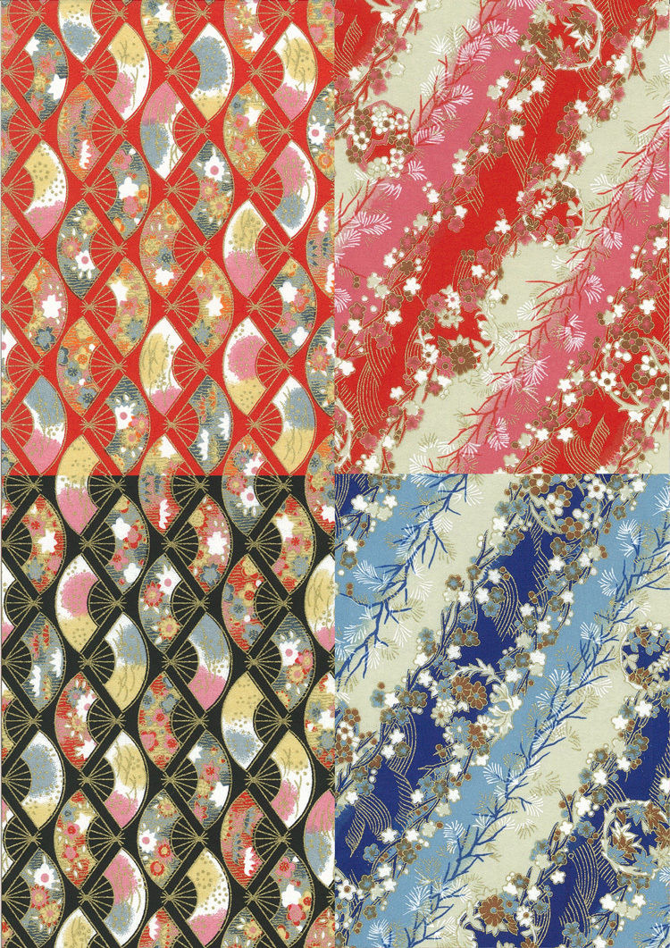 友禅千代紙 360㎜×255㎜ 10枚入 アソートB | おりがみ屋さんドットコム