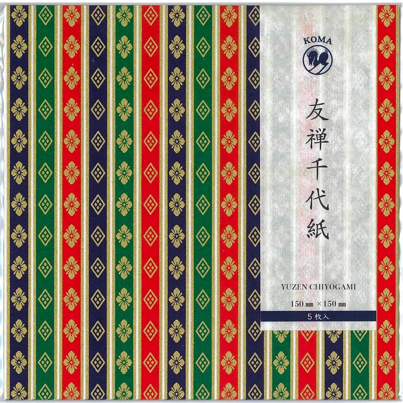 友禅千代紙 150×150mm 5枚入 繧繝③ ひな壇 | おりがみ屋さんドットコム