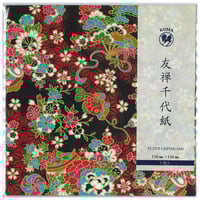 京染友禅千代紙　15㎝　同柄５枚入　てんこ盛り