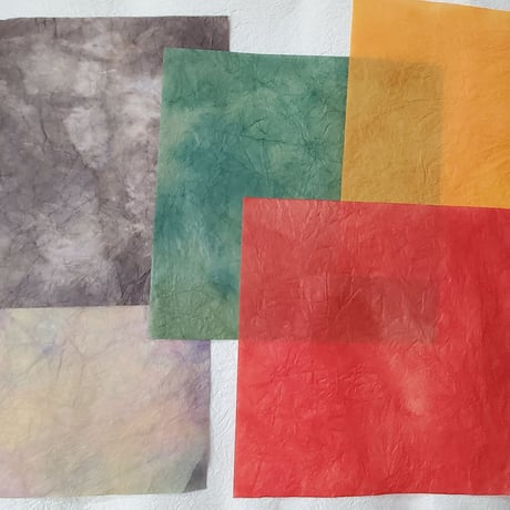 因州　手漉き揉み染め　28cm×31cm　10枚入