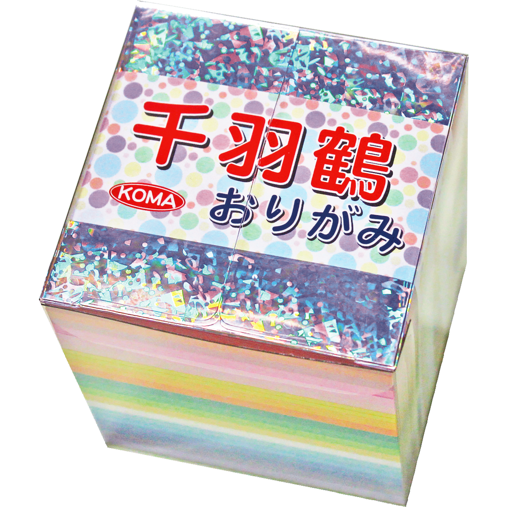 千羽鶴おりがみ 69㎜×69㎜ クリアケース入 | おりがみ屋さんドットコム
