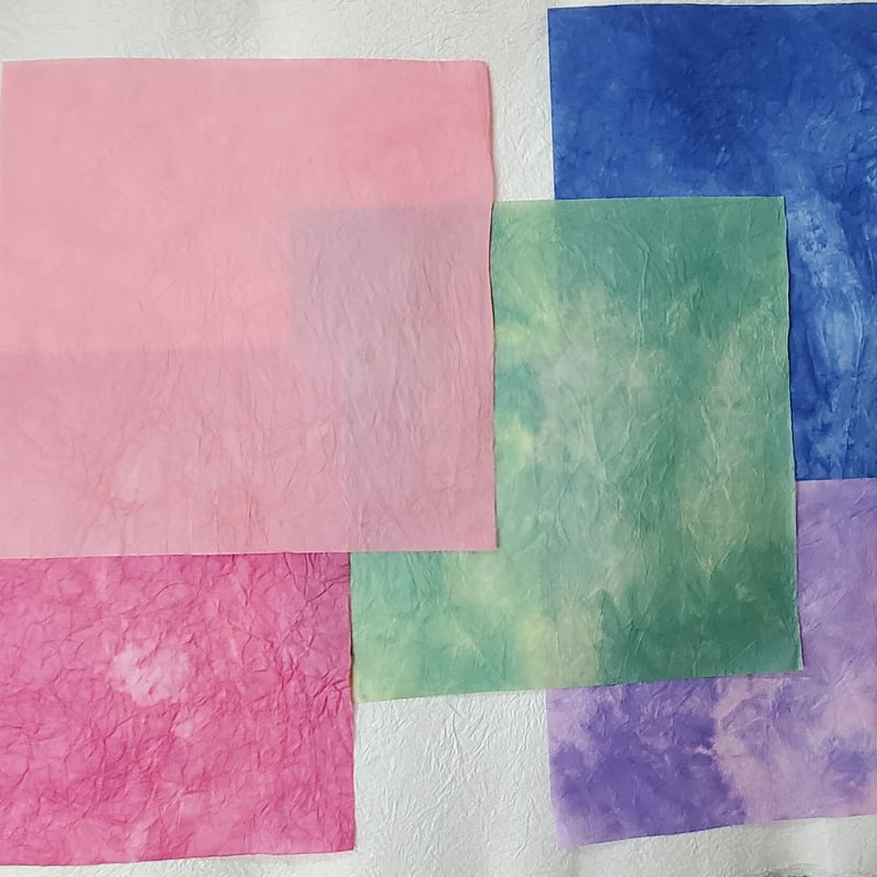 因州 手漉き揉み染め 28cm×31cm 10枚入 | おりがみ屋さんドットコム