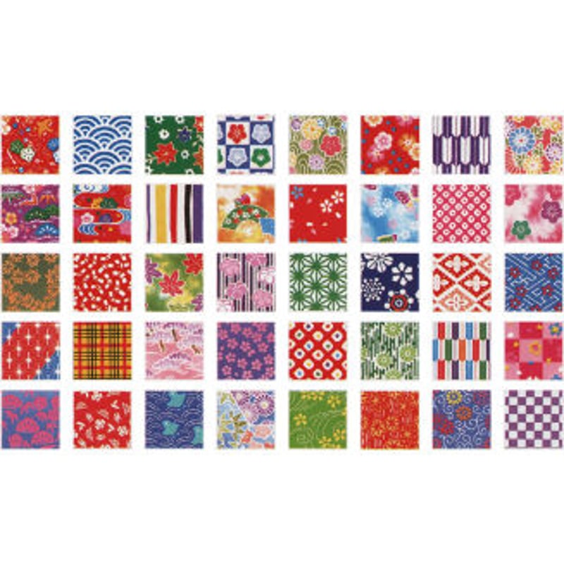 40柄プリント千代紙 | おりがみ屋さんドットコム