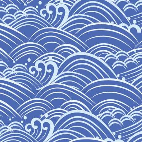 ばなな紙　青海波