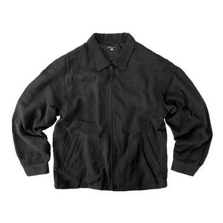 Shemagh scarf drizzler jacket / Black