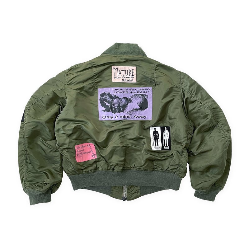 Vintage alpha remake MA-1 / Multi bizarre pach Vintage alpha remake MA-1 / Multi bizarre pach