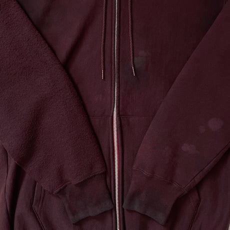 Bleached zip hoodie