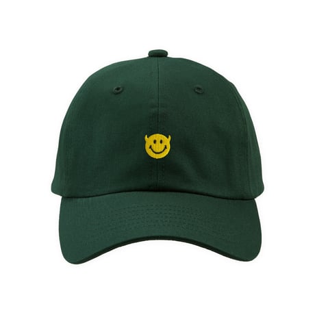 Smile embroidery low cap