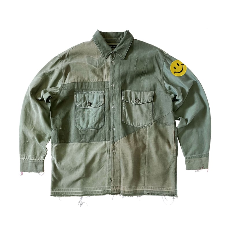 Remake utility Oversize shirts / Emblem | NADA