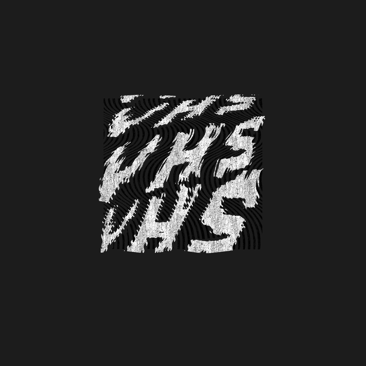 VHS print tee / Black | NADA