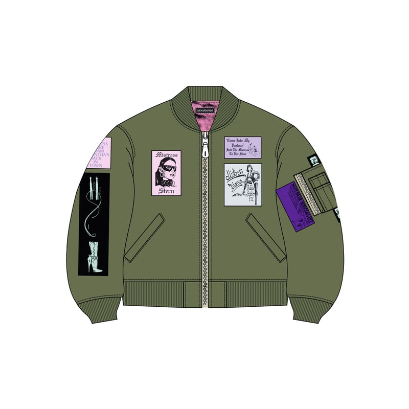 Vintage alpha remake MA-1 / Multi bizarre pach Vintage alpha remake MA-1 / Multi bizarre pach