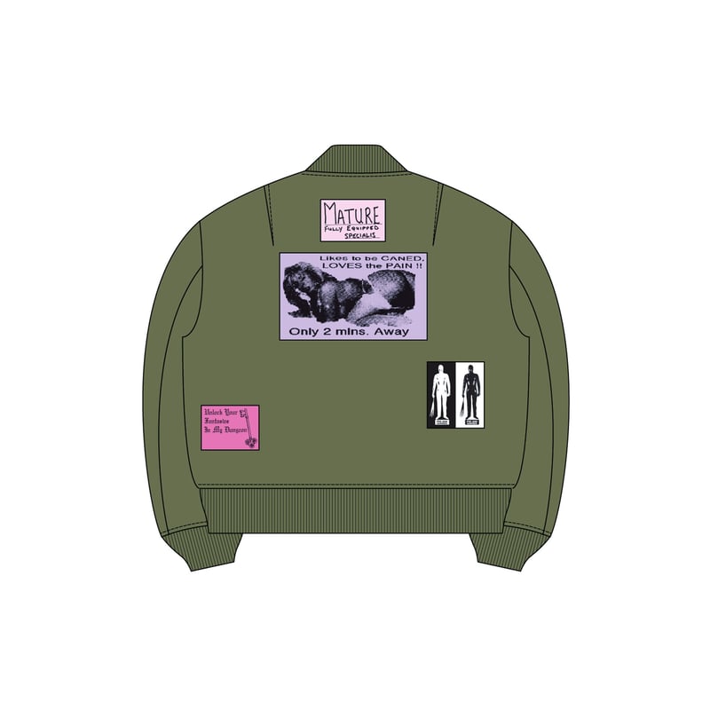 Vintage alpha remake MA-1 / Multi bizarre pach Vintage alpha remake MA-1 / Multi bizarre pach