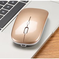 【ローズゴールド】 ワイヤレスマウス 充電式 2.4GHz 3DPIモード 光学式 高感度 小型 静音 省エネルギー　薄型・軽量で、ストレスフリー
