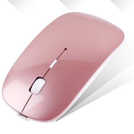 【ローズゴールド】 ワイヤレスマウス 充電式 2.4GHz 3DPIモード 光学式 高感度 小型 静音 省エネルギー　薄型・軽量で、ストレスフリー