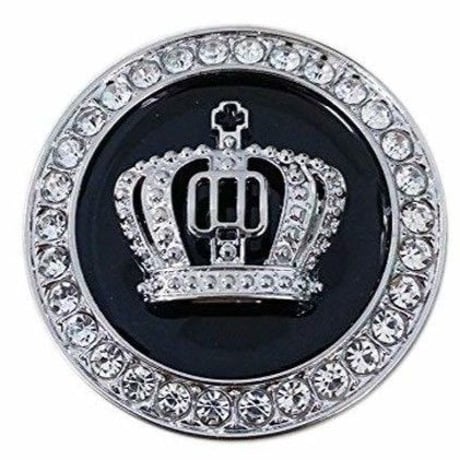 ラグジュアリー★ボンネットバッチ★ボンネットエンブレム★ボンネットマスコット★タイプクラウン★クリスタル★ゴールド１枚