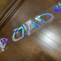 ギャルソンDAD★ビッグウィンドウステッカー★特大１ｍ★ダイア★レインボーミラー