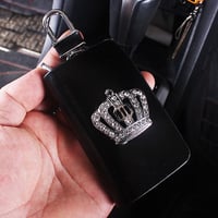 タイプクラウン ★ラグジュアリー スマートキーケース★ブラックレザー
