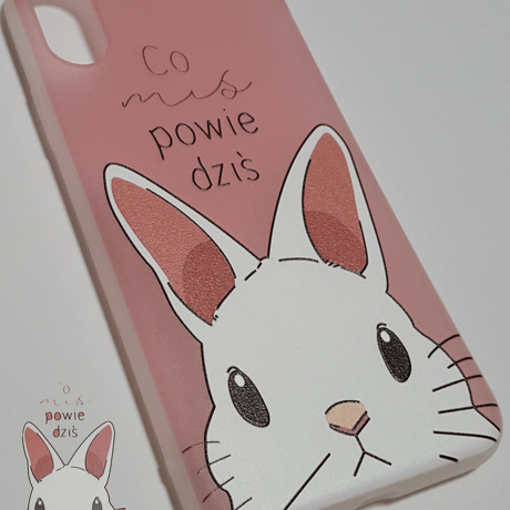 iphoneスマホケース各種　【うさぎとくま】　6/6s、6plus/6splus、iphone7/8、7plus/8plus、iphoneX用