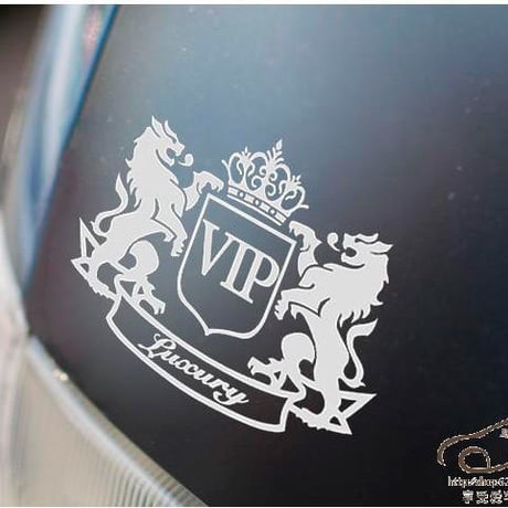 ラグジュアリーエンブレム★VIPカーウィンドウステッカー  ジャンクションプロデュースやギャルソンDAD好きに！