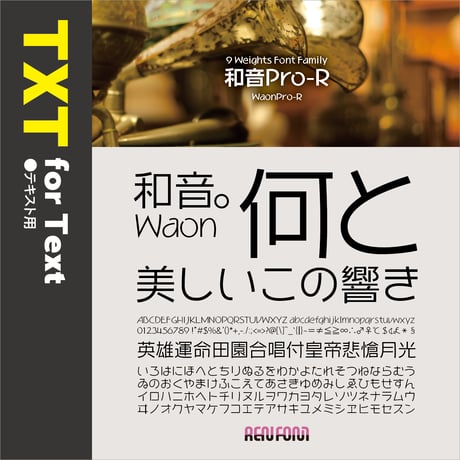 和音Pro-TXT（テキスト用）L/R/M
