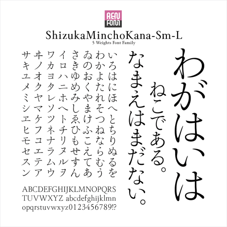 靜明朝小かな-L
