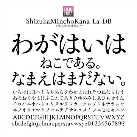 靜明朝大かな-DB