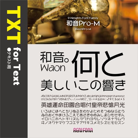 和音Pro-TXT（テキスト用）L/R/M